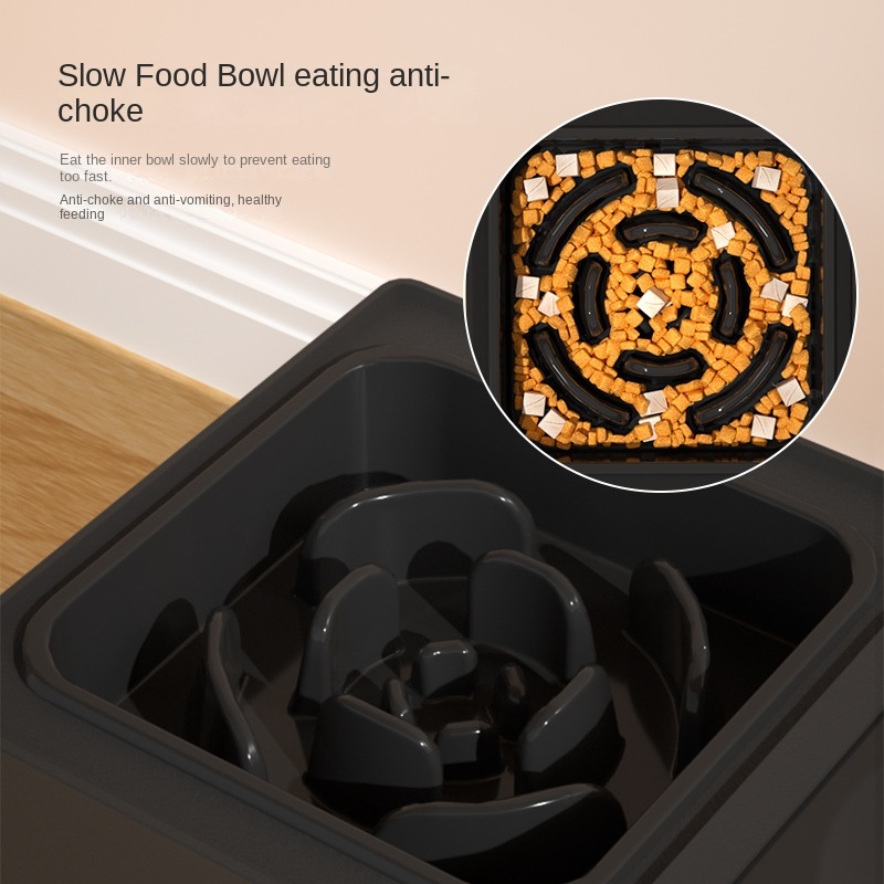 Dog Double Bowls Stainless Stand Adjustable Height Pets Feeding Dish Bowl Big Dog Elevated Food Water Feeders For Dogs Pet Products - Image 2