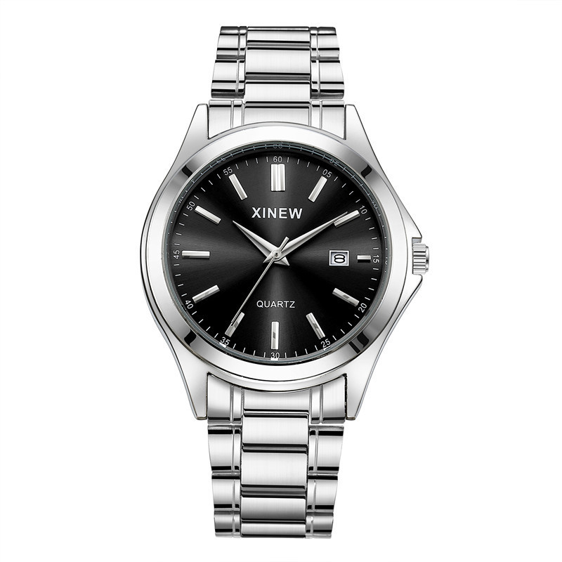 Fashionable Casual Stainless Steel Strap Calendar Quartz Watch - Image 6