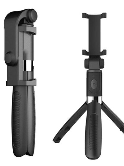 Compatible with Apple, Tripod Selfie Stick Mobile Universal Live Triangle Bracket One Bluetooth Selfie Artifact