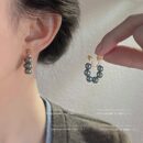 Niche Minimalist Geometric Pearl Coil Ear Clips For Women Liquid Metal No Piercing Earrings