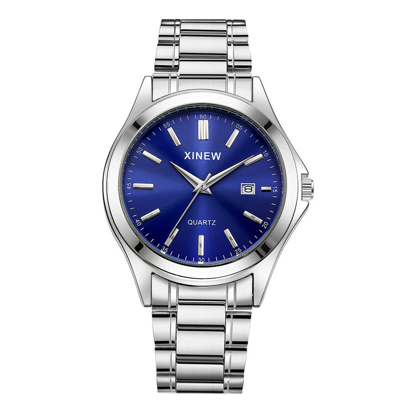 Fashionable Casual Stainless Steel Strap Calendar Quartz Watch - Image 7