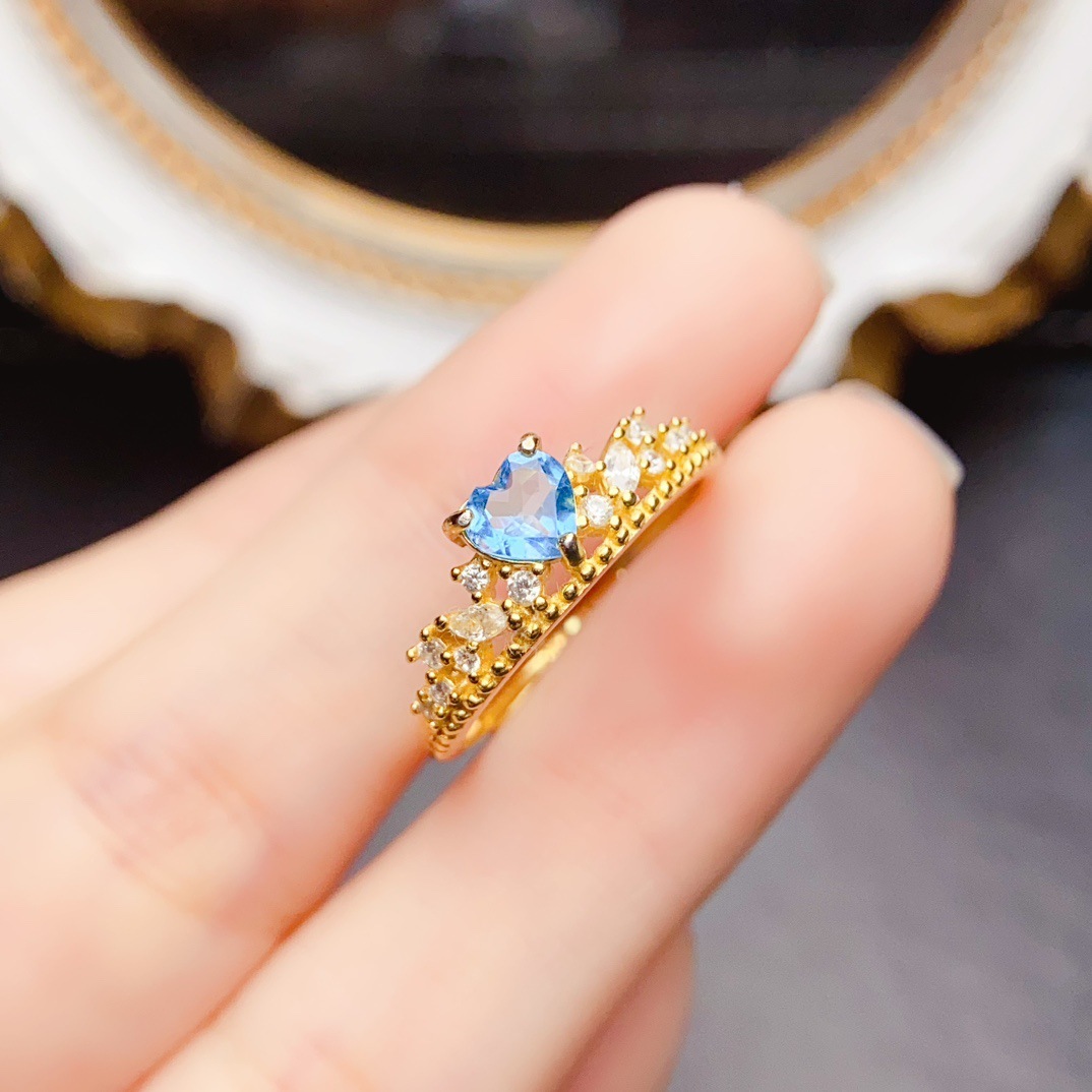 Fashionable And Unique Natural Topaz Ring - Image 5