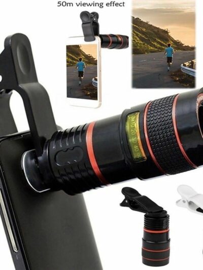 HD 8X Clip On Optical Zoom Telescope Camera Lens For Universal Mobile Cell Phone