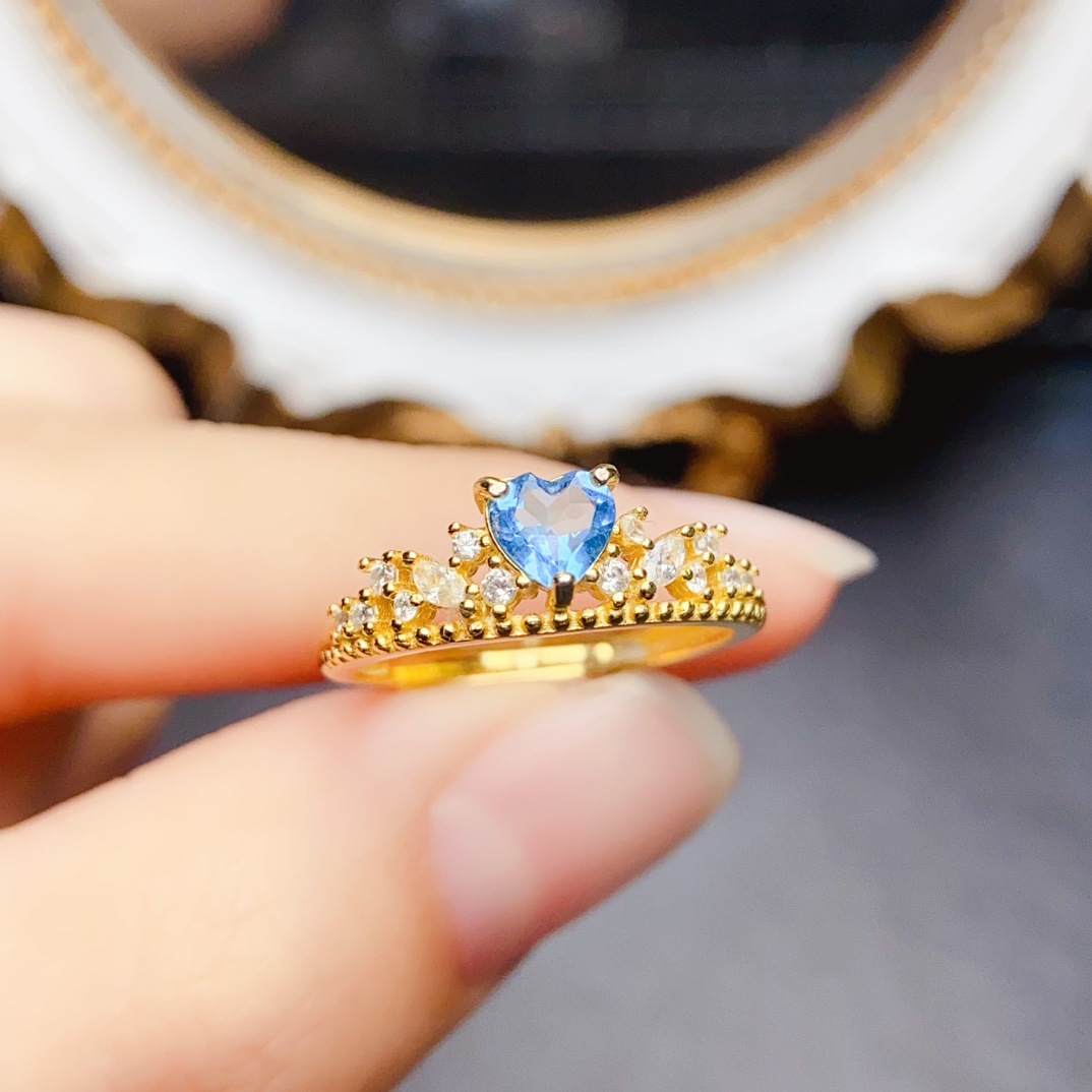 Fashionable And Unique Natural Topaz Ring - Image 4