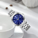 Fashionable Casual Stainless Steel Strap Calendar Quartz Watch