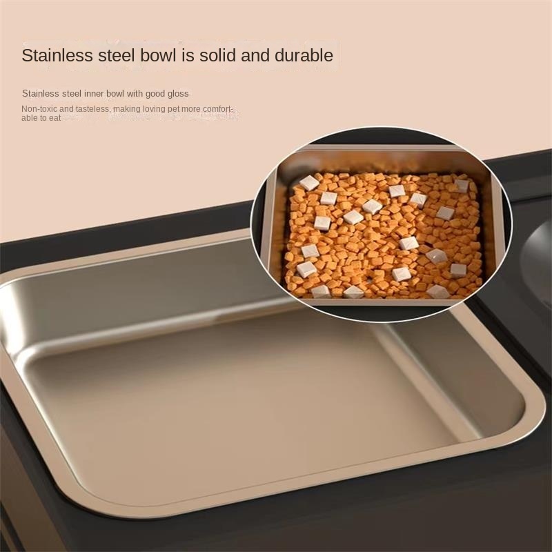 Dog Double Bowls Stainless Stand Adjustable Height Pets Feeding Dish Bowl Big Dog Elevated Food Water Feeders For Dogs Pet Products - Image 8