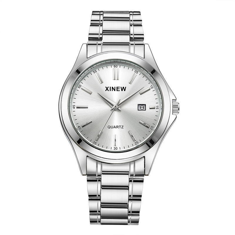 Fashionable Casual Stainless Steel Strap Calendar Quartz Watch - Image 5
