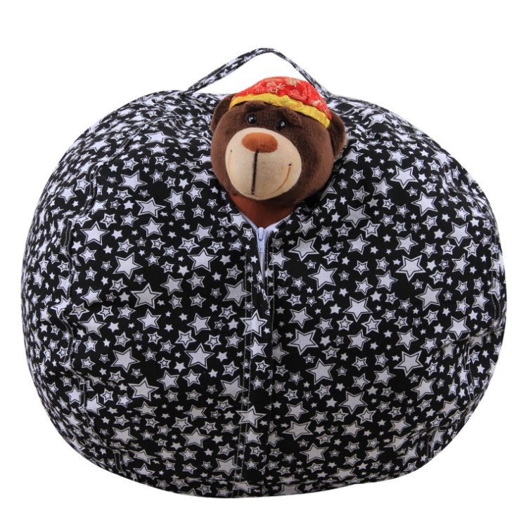 Large children's plush toy pouch storage of household items large-capacity ball with zipper - Image 6