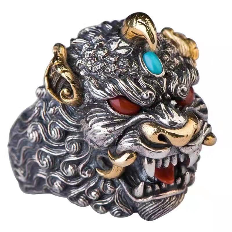 Retro Lucky Men And Women Give Gifts Personalized Ring - Image 4