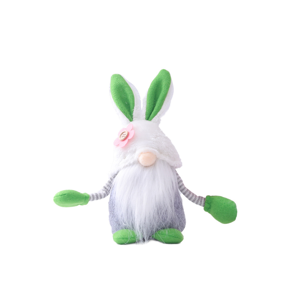 Easter Bunny Flower Dwarf Doll Elf Doll Ornaments Home Decoration Products - Image 2