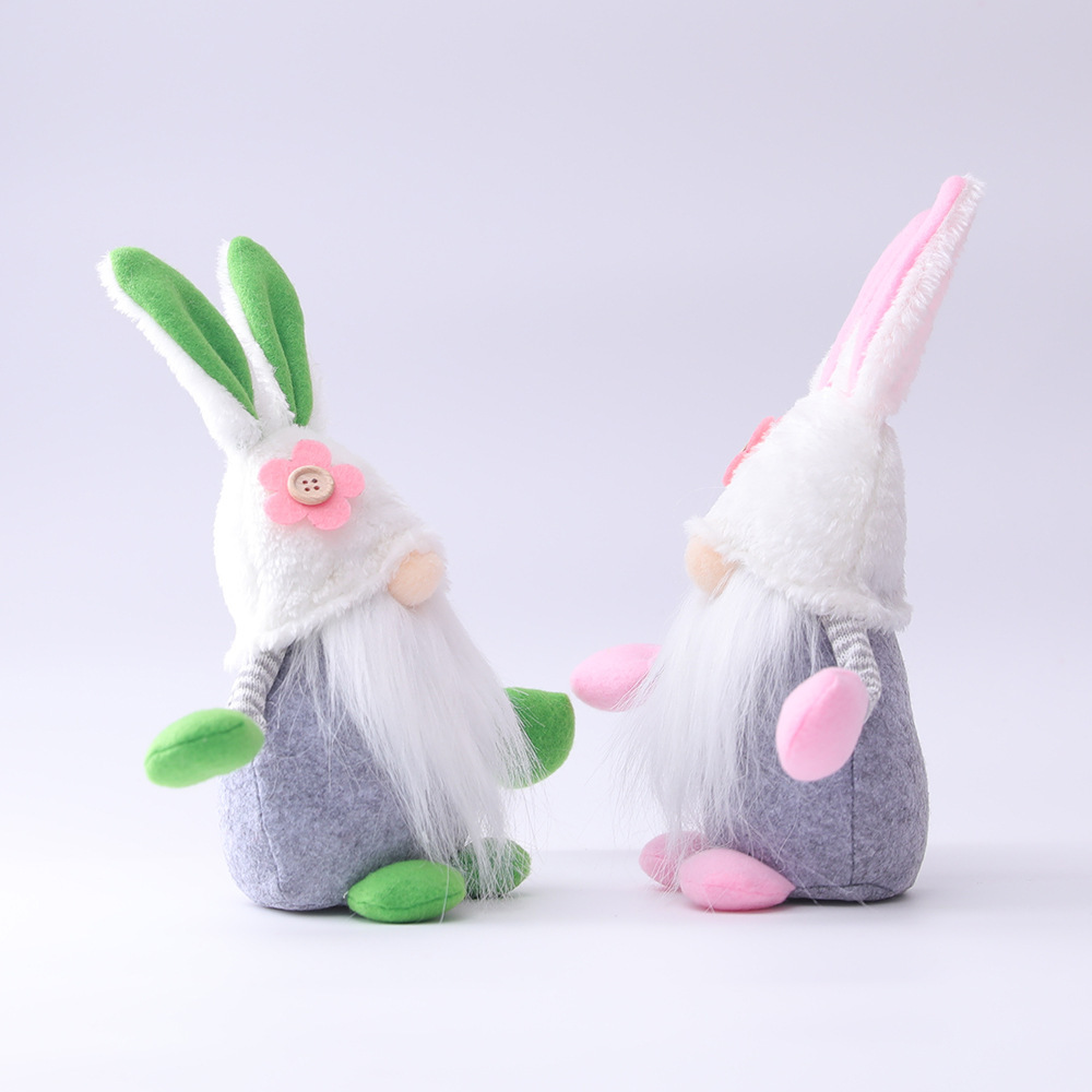 Easter Bunny Flower Dwarf Doll Elf Doll Ornaments Home Decoration Products - Image 3