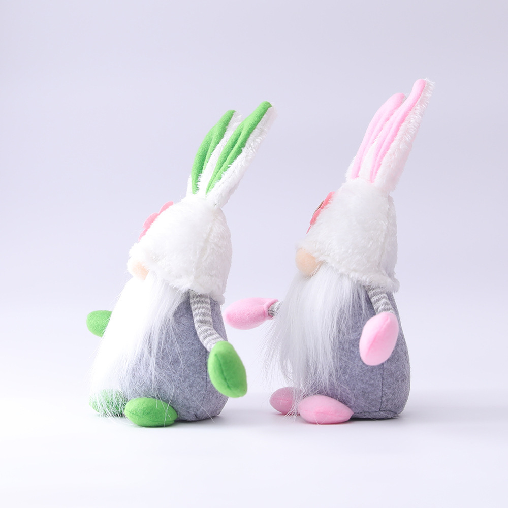 Easter Bunny Flower Dwarf Doll Elf Doll Ornaments Home Decoration Products - Image 4