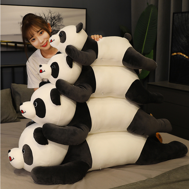 New Style Naughty Panda Plush Doll, Cartoon Cute Panda Pillow, Child Sleeping Toy, Skin-Friendly And Comfortable - Image 3