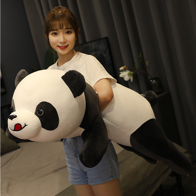New Style Naughty Panda Plush Doll, Cartoon Cute Panda Pillow, Child Sleeping Toy, Skin-Friendly And Comfortable - Image 4