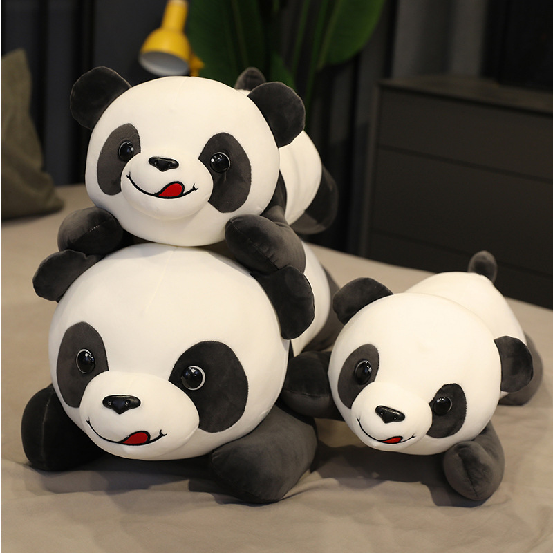 New Style Naughty Panda Plush Doll, Cartoon Cute Panda Pillow, Child Sleeping Toy, Skin-Friendly And Comfortable - Image 2