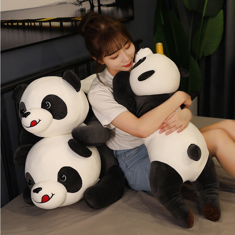 New Style Naughty Panda Plush Doll, Cartoon Cute Panda Pillow, Child Sleeping Toy, Skin-Friendly And Comfortable - Image 5