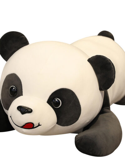 New Style Naughty Panda Plush Doll, Cartoon Cute Panda Pillow, Child Sleeping Toy, Skin-Friendly And Comfortable