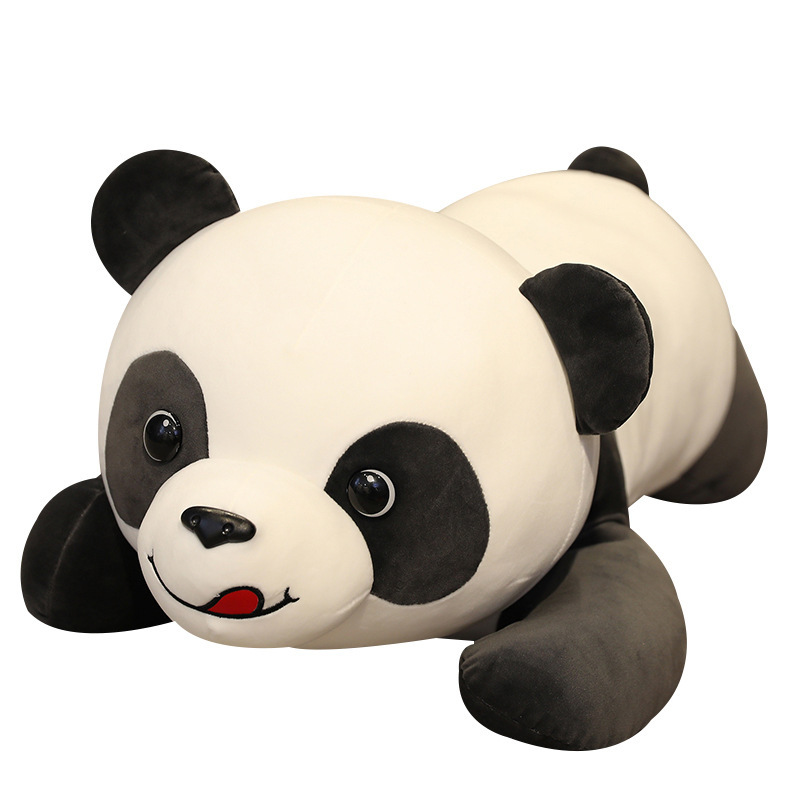 New Style Naughty Panda Plush Doll, Cartoon Cute Panda Pillow, Child Sleeping Toy, Skin-Friendly And Comfortable