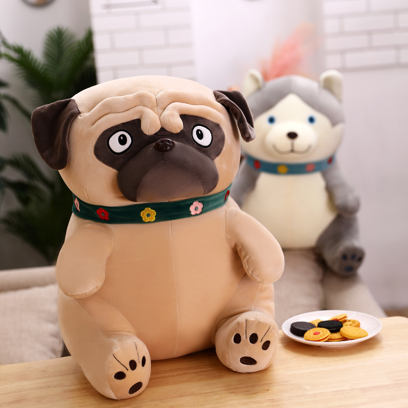Three Dogs Plush Toys Children Girls Gifts Husky Shar Pei Pillow Grabbing Machine Doll - Image 2