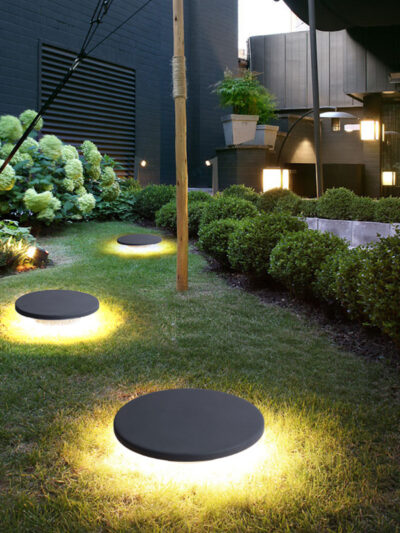 Eco-friendly black stone shape lamp garden Light Led light