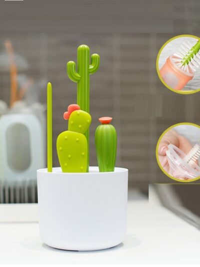 Multifunctional Nylon Cleaning Cactus Bottle Brush Set Kitchen Gadgets