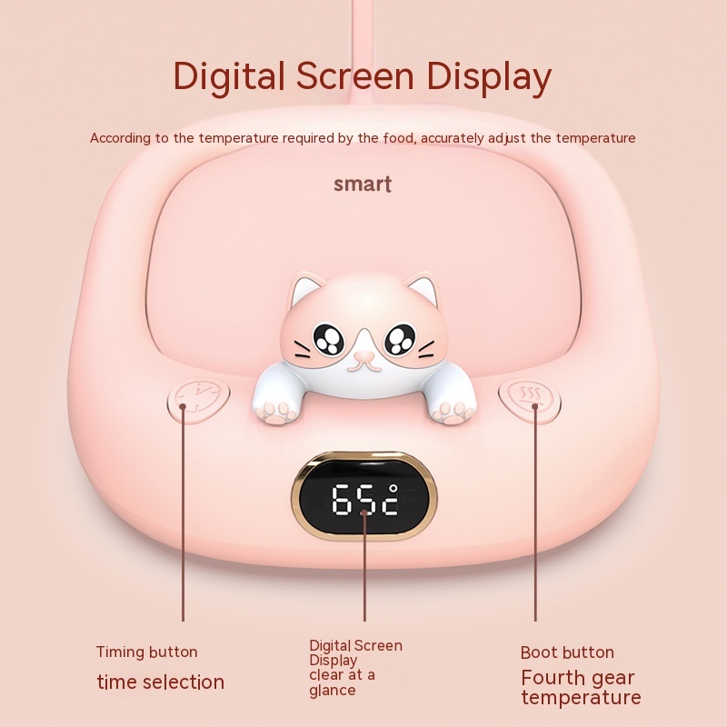 Home Office Cute Pet Constant Temperature Cup Warming Holder Winter Gadgets - Image 3