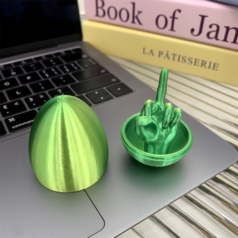 3d Printing Friendly Gesture Egg Decompression Artifact - Image 4