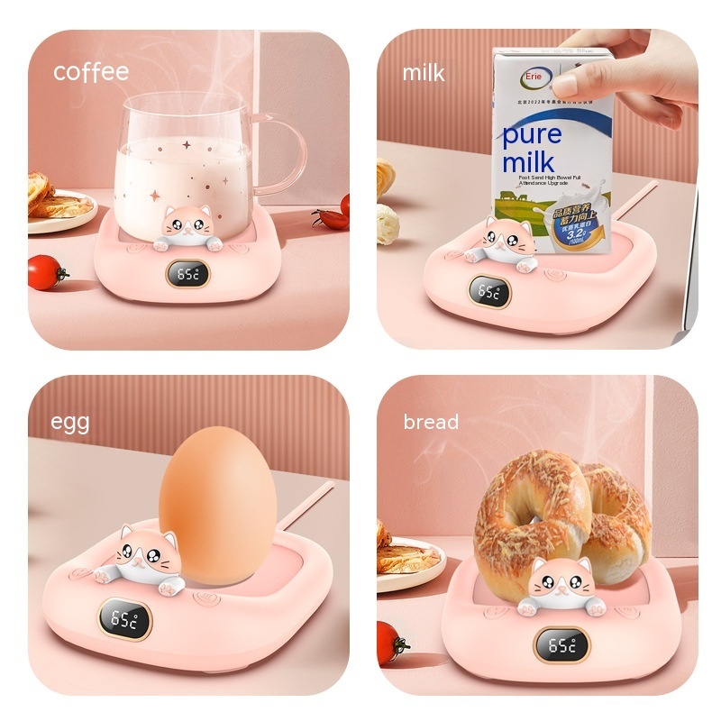Home Office Cute Pet Constant Temperature Cup Warming Holder Winter Gadgets - Image 4
