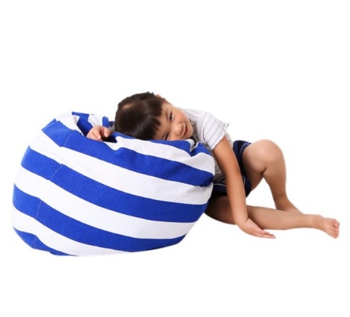 Large children's plush toy pouch storage of household items large-capacity ball with zipper