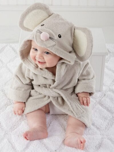 Cartoon Cute Animal Modeling Baby Bath Towels Baby Bathrobes Cotton Children's Bathrobes Baby Hooded