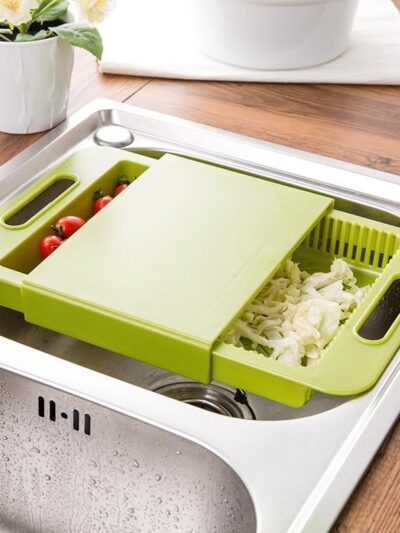 Multifunction Kitchen Chopping Blocks Sinks Drain Basket Cutting Board Vegetable Meat Tools Kitchen Accessories Chopping Board