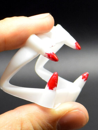 Environmentally Friendly Horror Zombie Vampire With Bloody White Dentures