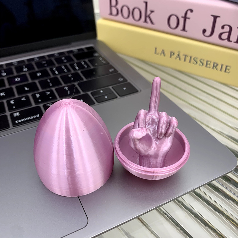 3d Printing Friendly Gesture Egg Decompression Artifact - Image 3