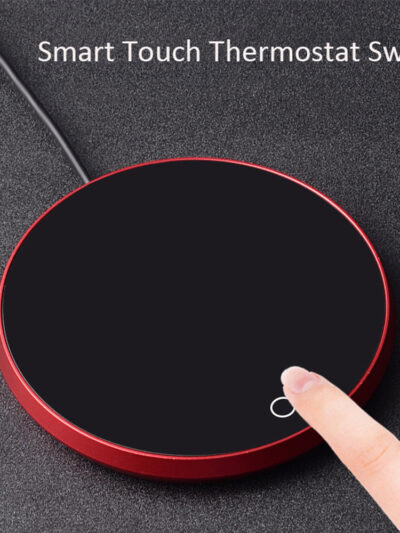 USB Coffee Mug Cup Warmer Milk Tea Water Cup Heating Electric Touch Pad Temperature Adjustable Hot Tea Maker Heater Warmer