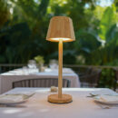 Minimalist Bamboo Carved Table Lamp Eco-Friendly Instagram-Style Decor