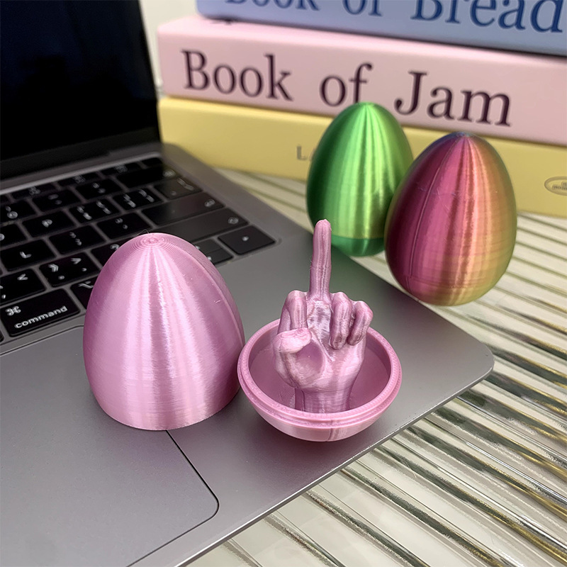 3d Printing Friendly Gesture Egg Decompression Artifact - Image 6