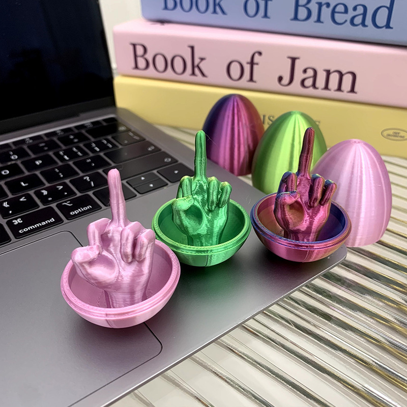 3d Printing Friendly Gesture Egg Decompression Artifact - Image 2