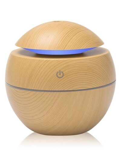 Eco-friendly Mute Mushroom Head Mini Ultrasonic Wood Grain Humidifier