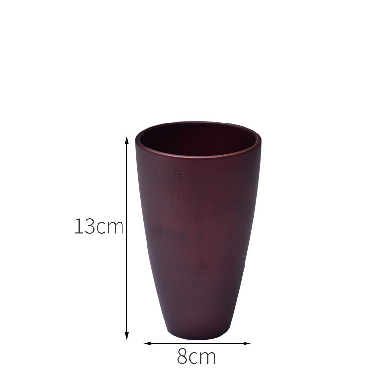 Eco-friendly Anti-scald Wooden Tea Cup Goblet - Image 5
