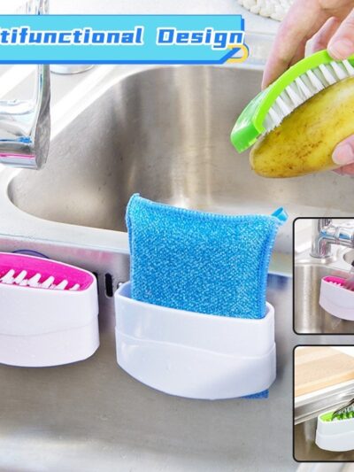 Creative Kitchen Knife And Fork Chopsticks Cleaning Brush With Suction Cup Fruit And Vegetable Cleaning Brush Kitchen Cleaning Brush